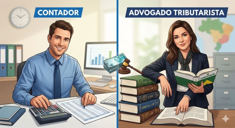 Diferença entre contador e advogado tributarista?